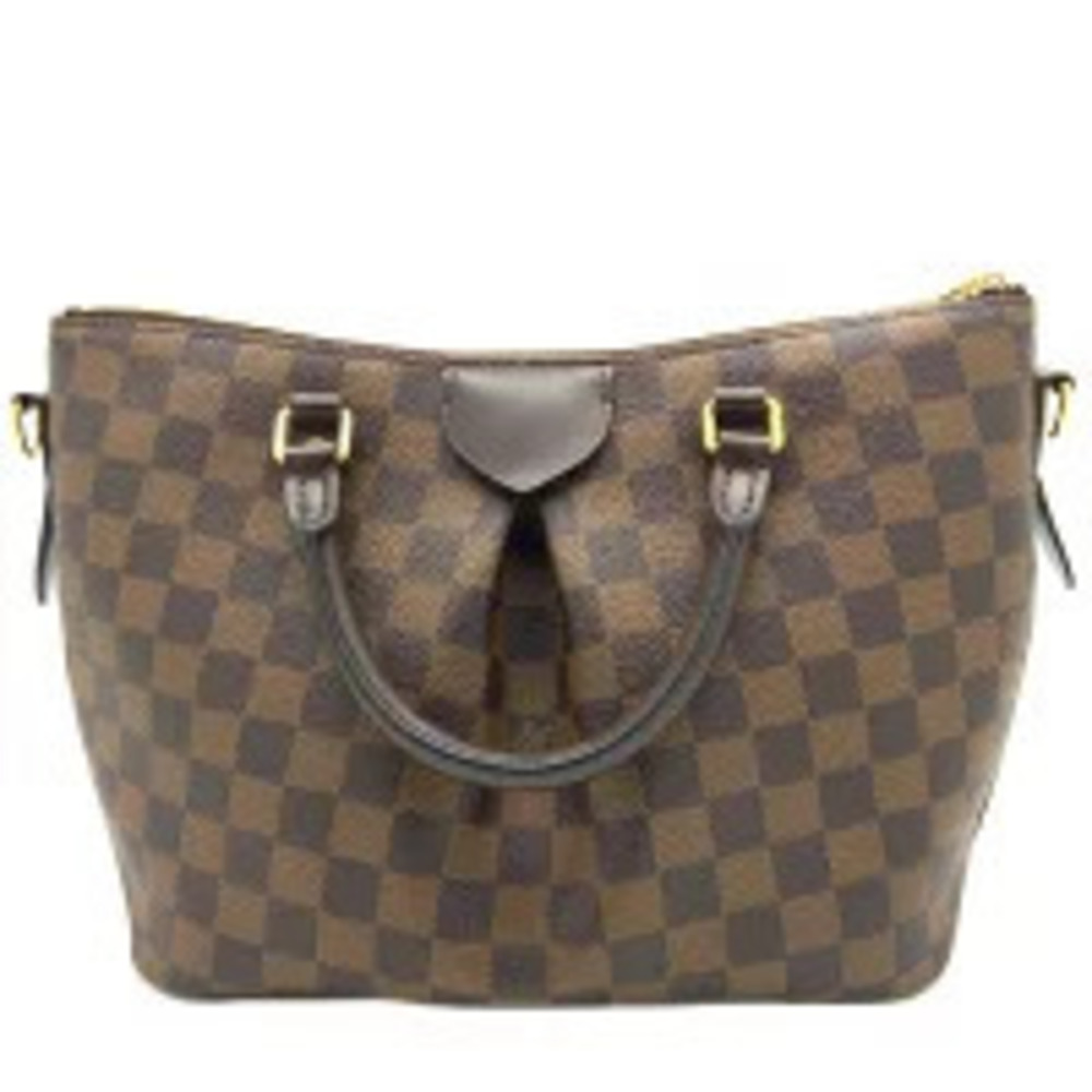 Louis Vuitton Damier Crossbody Siena Bag Ebene Handbag Brown Shoulder